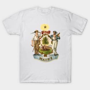 1876 Maine Coat of Arms T-Shirt